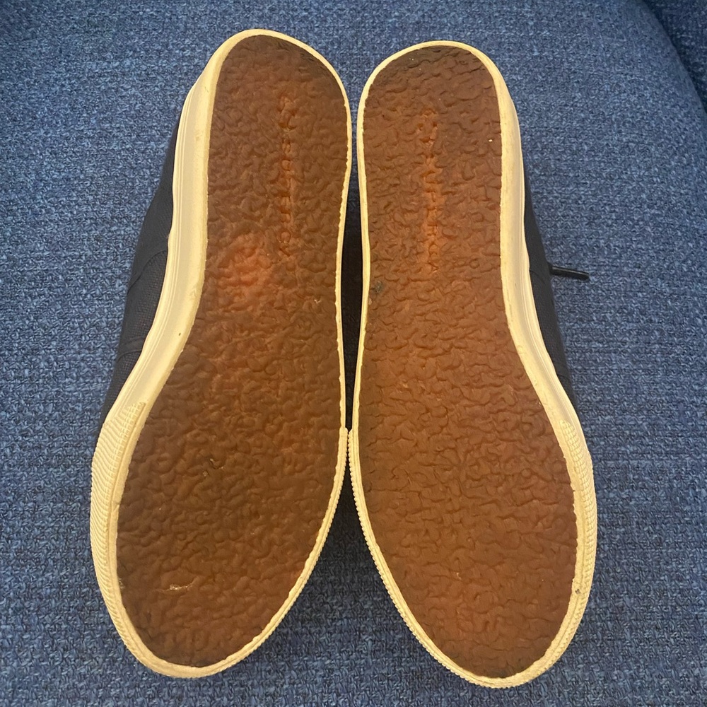 Superga Black Canvas Sneakers with Tan Soles - Picture 6 of 6